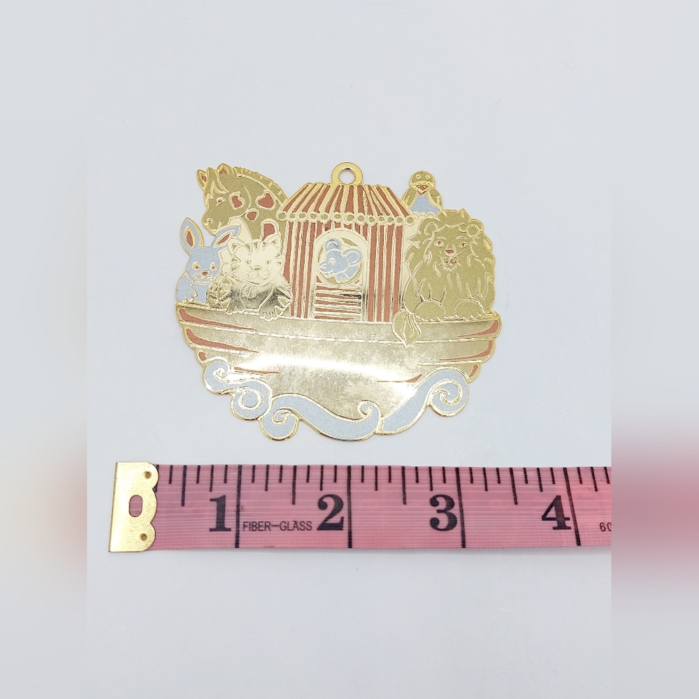 Vintage‎ 1994 Gloria Duchin Tritone Noah's Ark Engraveable Ornament - Picture 4 of 4